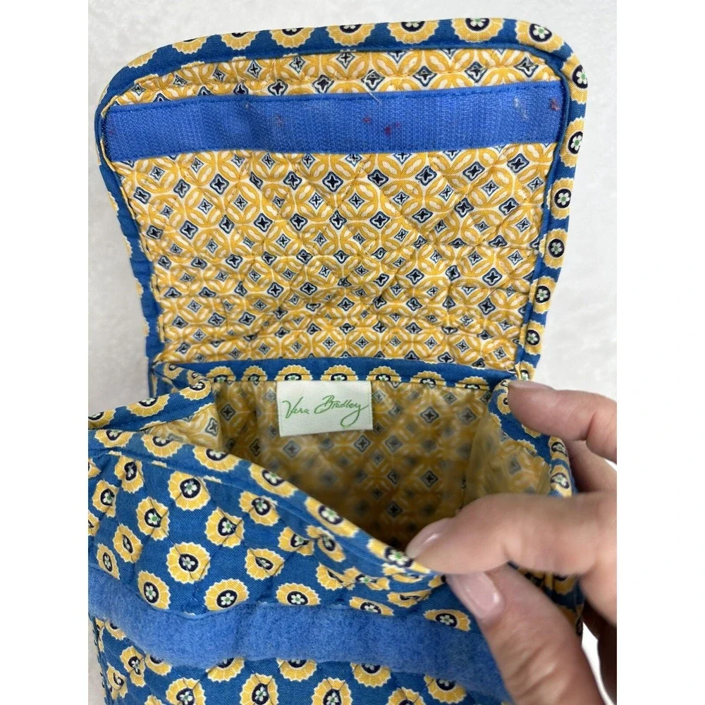 Vera Bradley Out to Lunch Bag Hook Loop Closure‎ Plastic Lined Riviera Blue